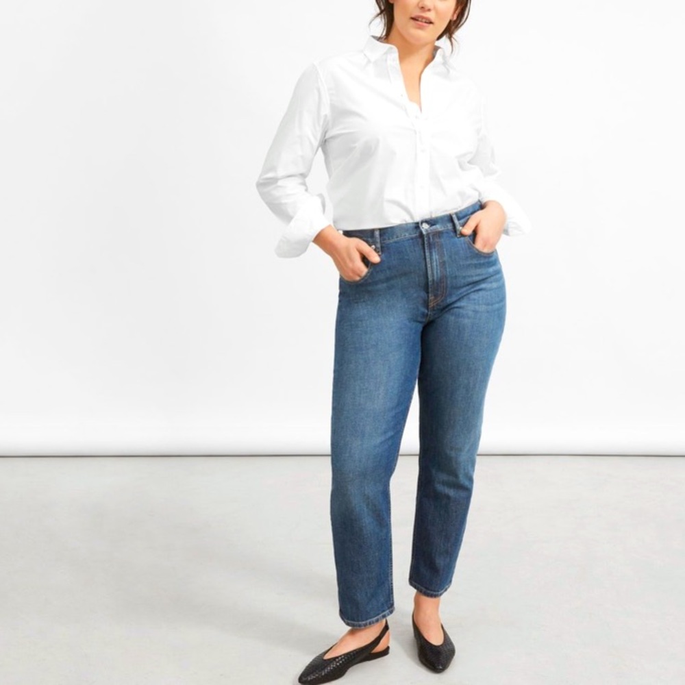 Everlane high-rise straight jeans